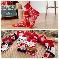 christmas socks colored cotton red socks 22 pairs cartoon animal cotton cute gift christmas socks girl