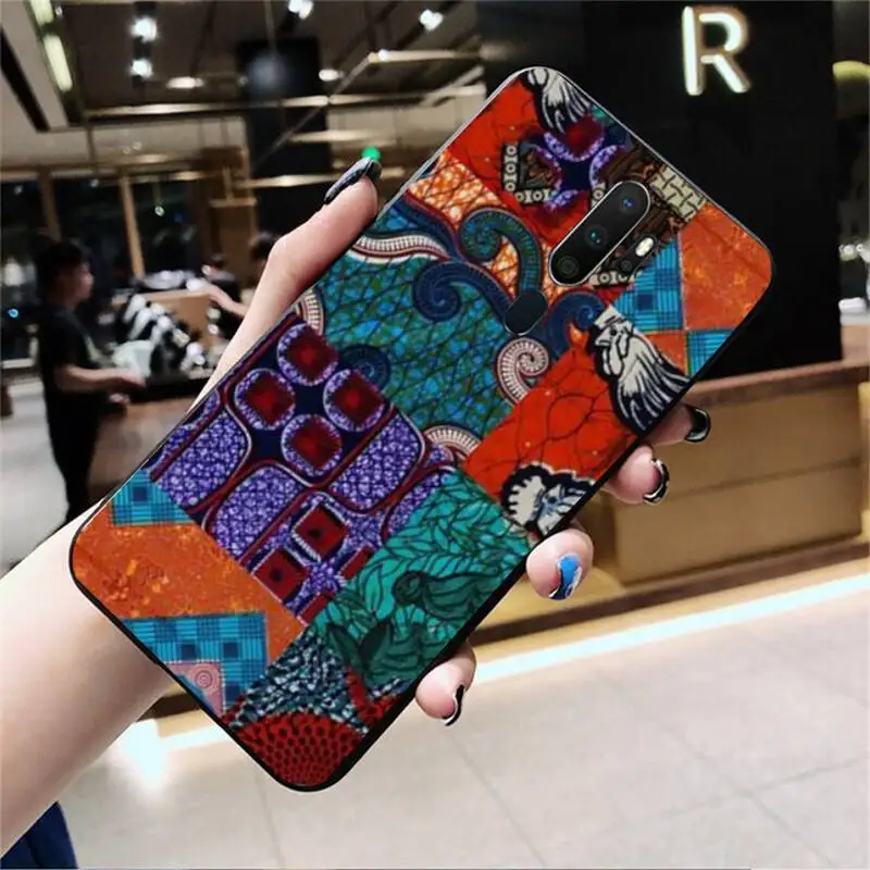 

African Style Fabric Print Printing Phone Case For Oppo Reno2 Z 2Z Realme5 6 Pro R9S 11 Plus 15 17 Pro