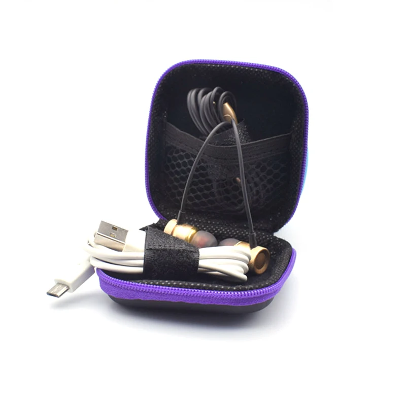 Горячая мини молния Жесткий чехол для наушников Портативный коробка наушники из