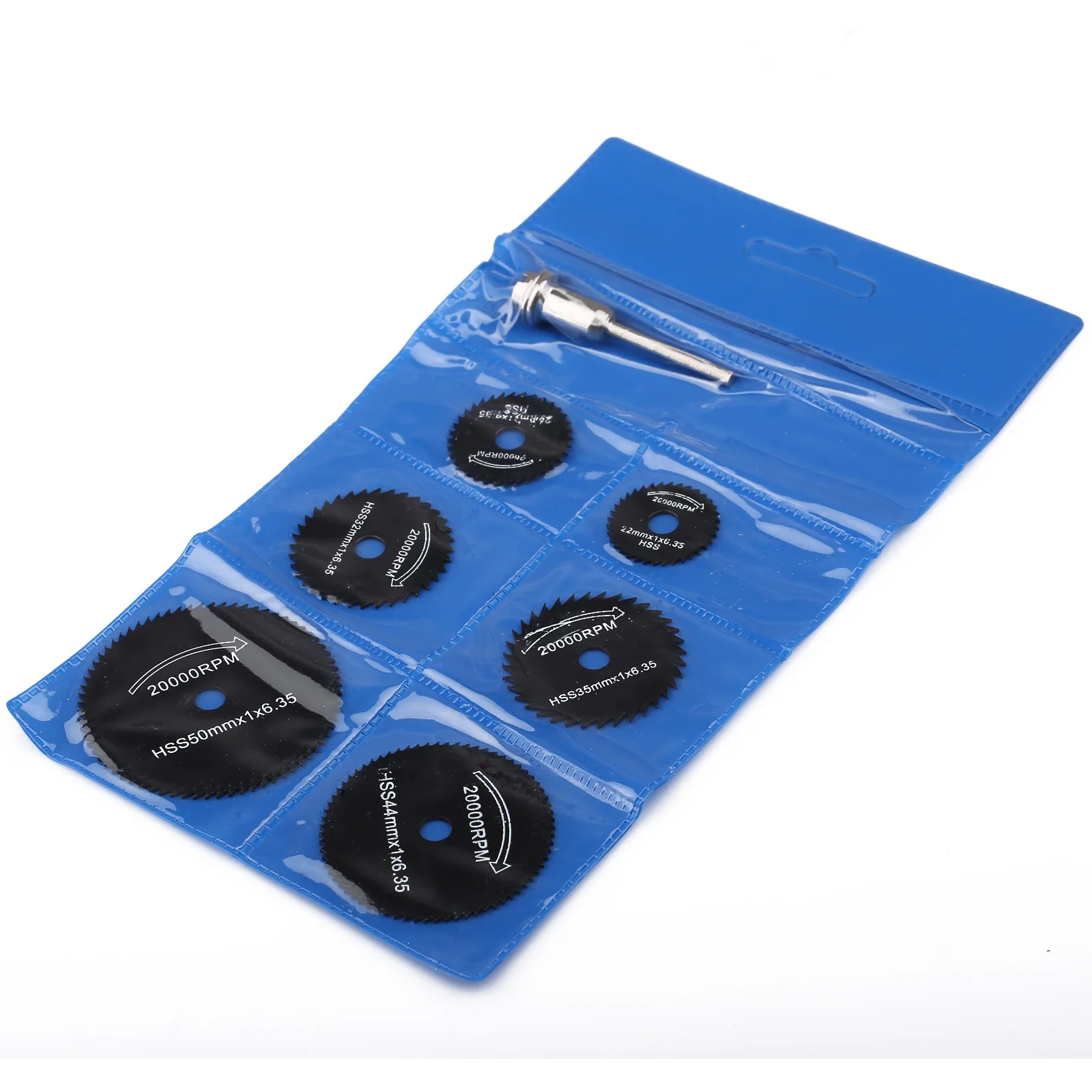 6 шт./компл. оправка роторный инструмент режущее колесо из быстрорежущей стали