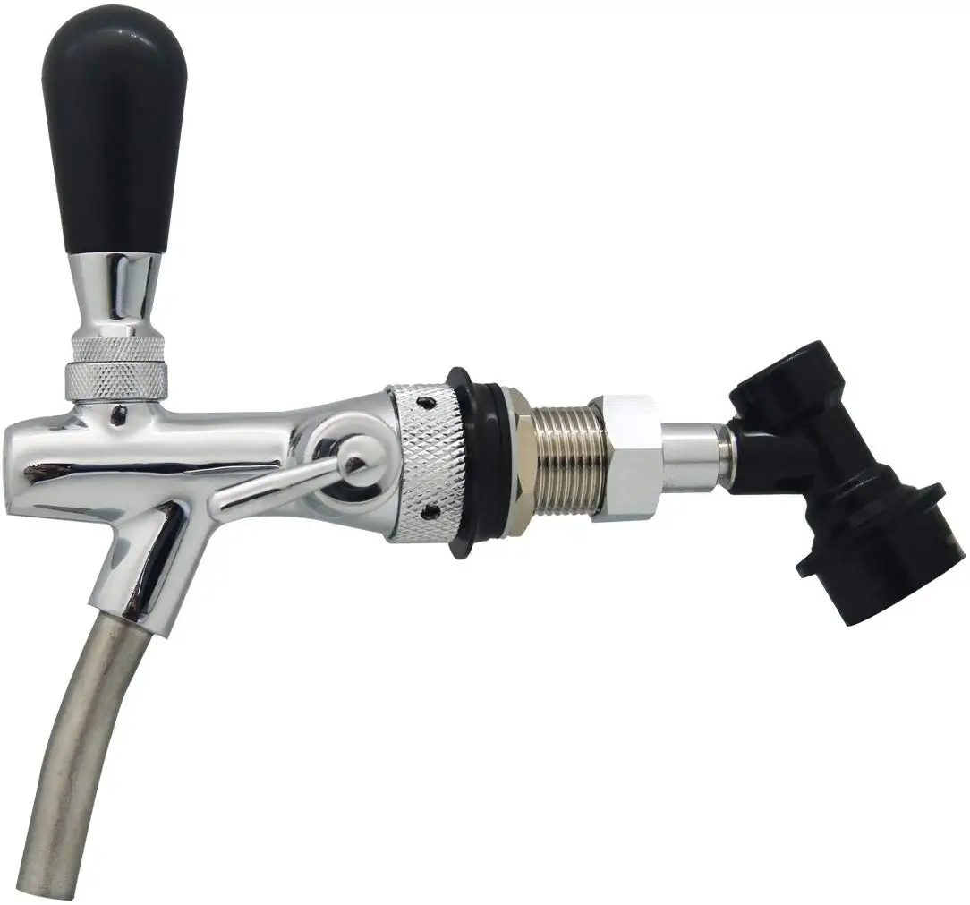 Регулируемый пивной Кран хромированный кран с шаровым замком отсоедините