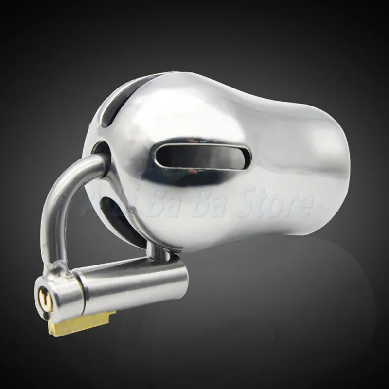 

Stainless Steel Male Chastity Device with Titanium Plug Sex Toys For Men,D-Ring PA Lock Cockring Glans Piercing Cock Cage BDSM