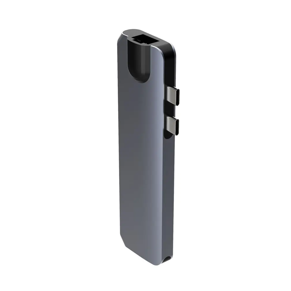 

Dual Type-c HUB To USB 3.0 HDMI-compatible SD TF Card Reader RJ45 Adapter PD Charging USB HUB For MacBook Pro Splitter