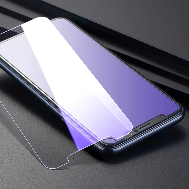 

Full Tempered Glass On The For Apple iPhone X 10 11 Pro Xs Max Screen Protector For iPhone X XR Glass Anti Blue Light Film X