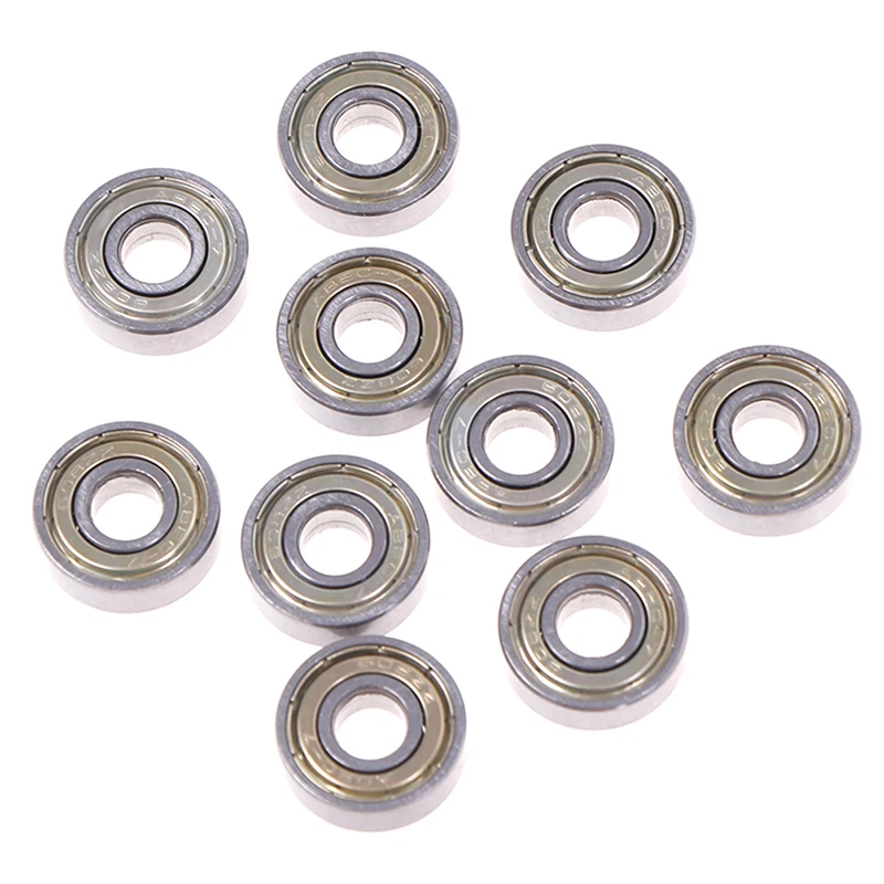 10 шт. Миниатюрные шарикоподшипники из углеродистой стали с глубоким желобом 608ZZ