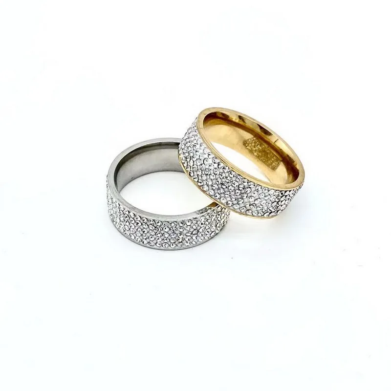 

Кольцо с пятирядным бриллиантом для мужчин и женщин, уличные дикие знаменитости, одинаковые ювелирные аксессуары в стиле хип-хоп