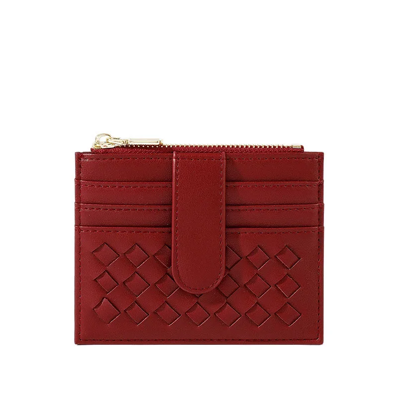 Повседневный многофункциональный кошелек XZP в стиле ретро мягкий женский тканый