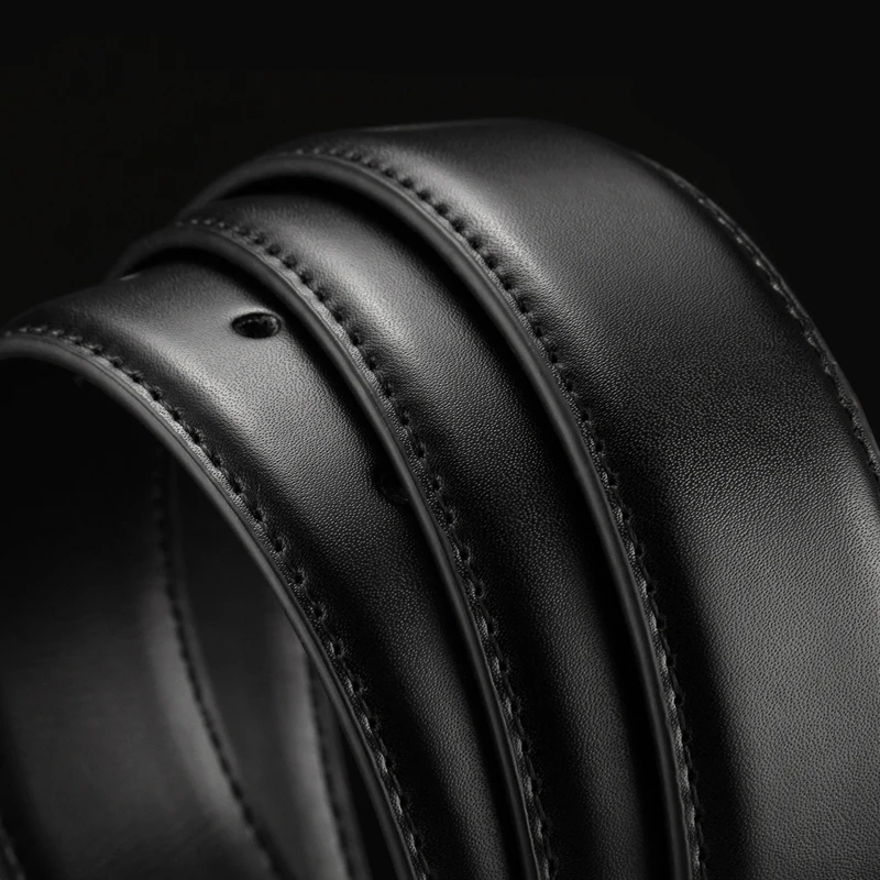 

2.8cm 3.0cm 3.5cm 3.8cm Belt No Buckle for Automatic Buckle High Quality PU Leather Belts Strap Without Buckle for Men Women