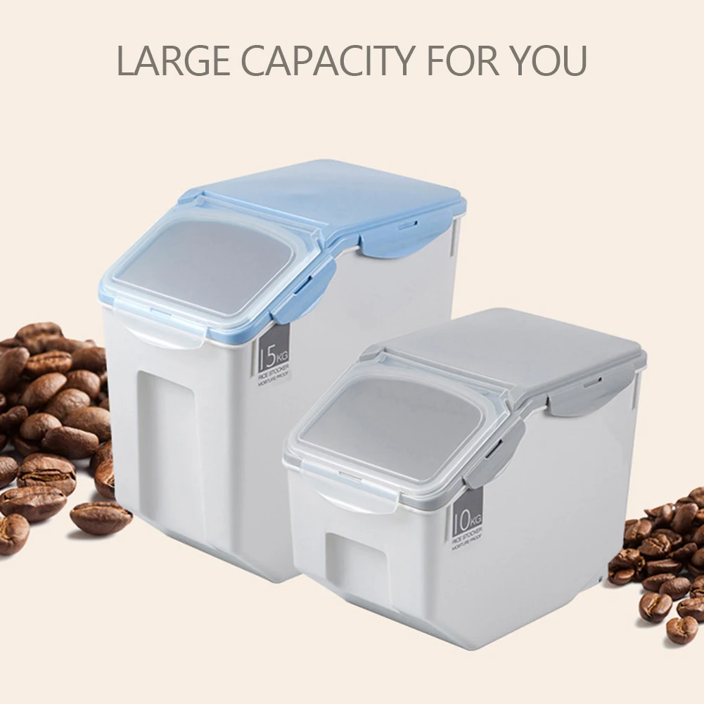 

Sealed Food Storage Box 10kg Plastic Moisture-Proof Rice Container Bucket Sealed Food Storage Box 10kg Plastic Moisture-Proof
