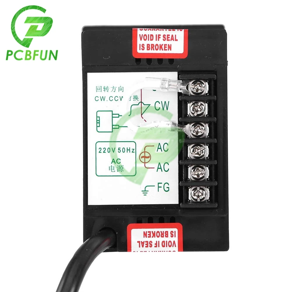 400W AC 220V 50/60Hz мотор Скорость регулятор вперед или назад Регулятор Редуктор для