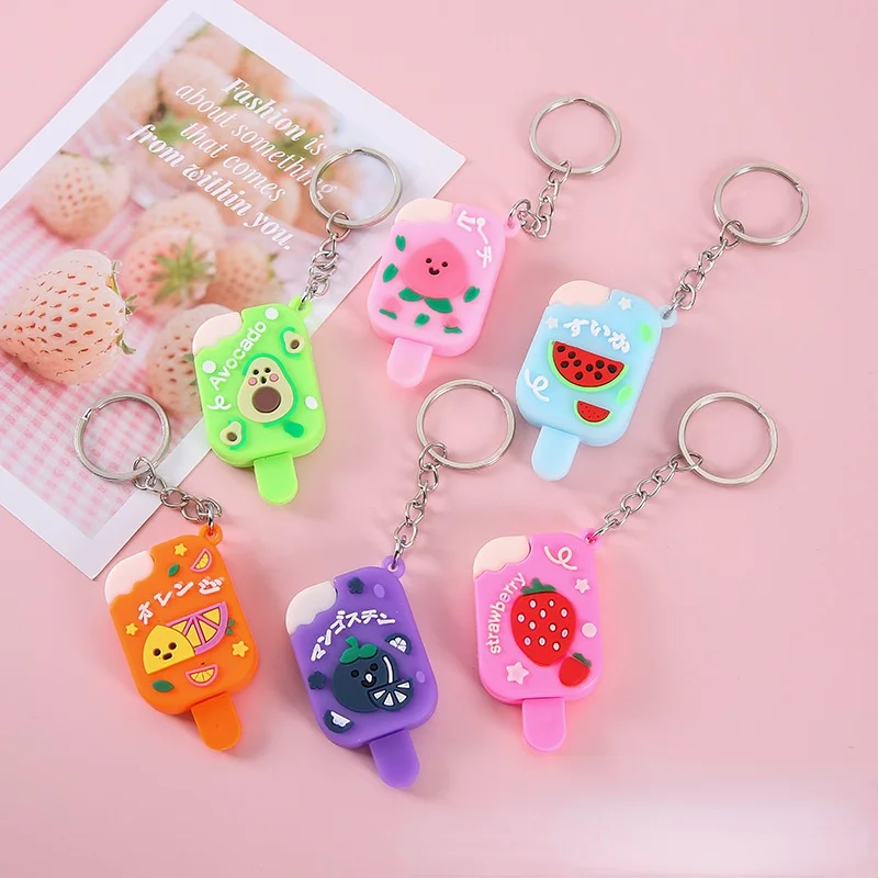

1 шт. креативный мультяшный арбуз, персик, искусственный фруктовый автомобиль, подвесной брелок, подарок
