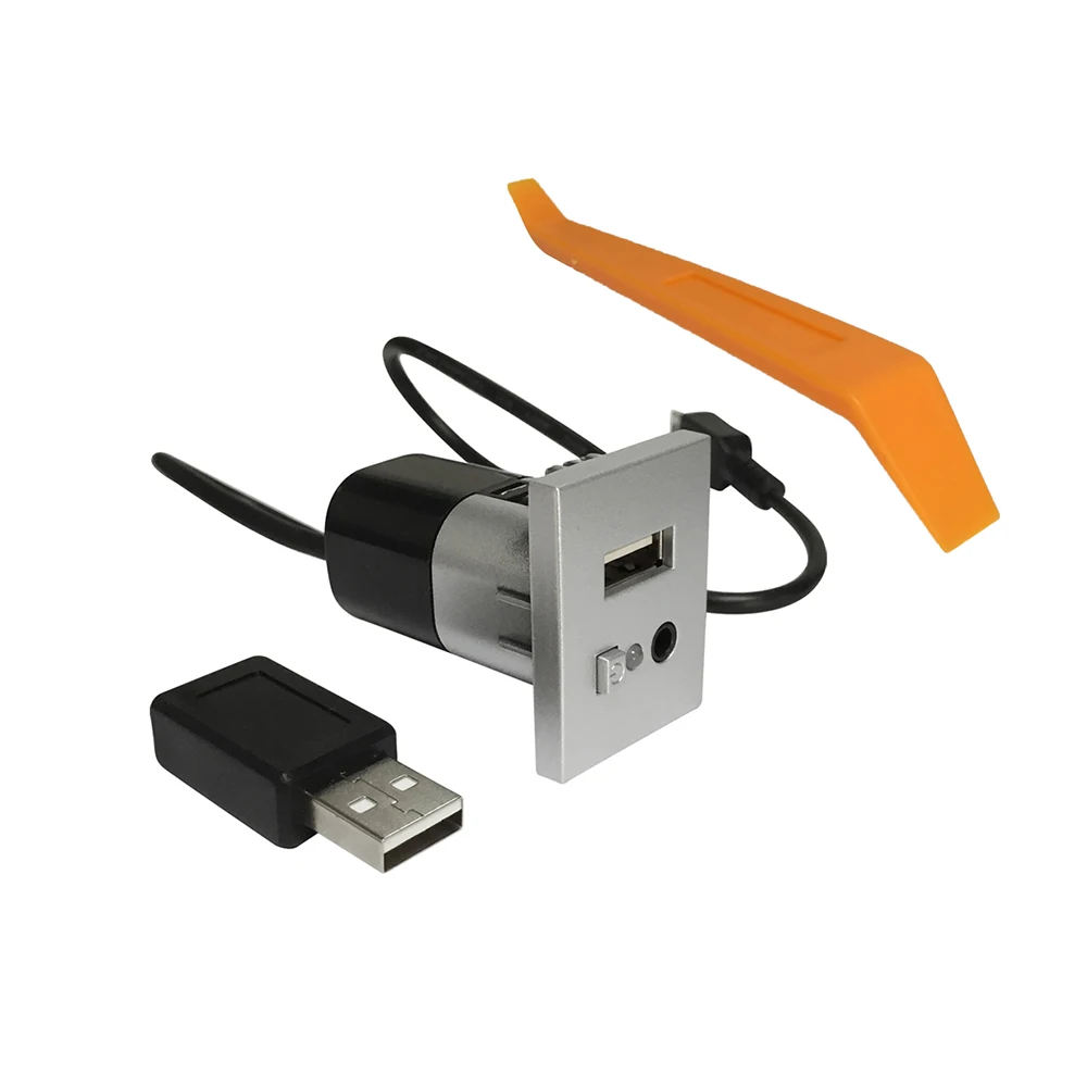 Автомобильный мини usb слот Вход Адаптер для ford focus 2 mk2 2009 2010 2011 Черный Серебристый