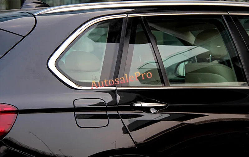 Для BMW X5 F15 2014 2015 нержавеющая хромированная оконная декоративная планка 12 шт.