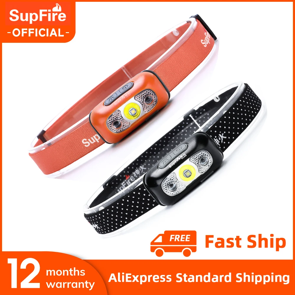 Налобный фонарь SupFire HL05 светодиодный с датчиком движения 36 г|Налобные LED-фонари| |