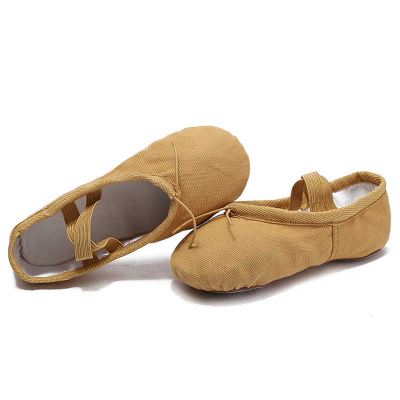 Балетки Детские парусиновые мягкая подошва для танца живота 7 цветов черные