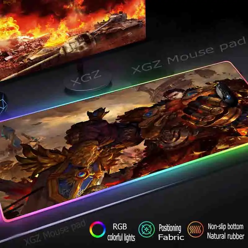 Большой коврик для мыши XGZ HD с аниме крутым мальчиком на заказ RGB Черный Модный