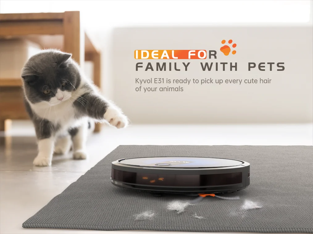 Робот-пылесос Kyvol Cybovac E31 2200 па резервуар для воды 300 мл | Электроника