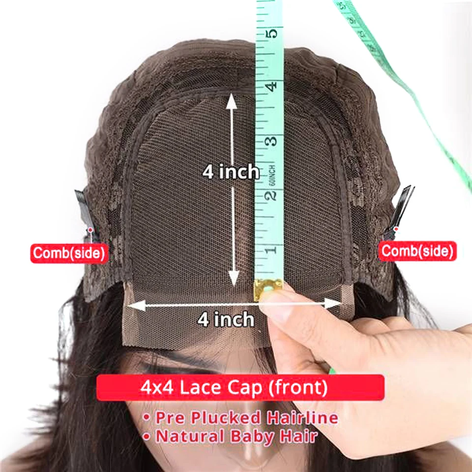 Dianteira do Laço do Osso em Linha Frente do Laço Perucas de Cabelo Humano para as Mulheres Peruca de Fechamento Peruca de Cabelo Polegada Peruca Reta 4x4 Brasileiro Humano Longo 30 32 34 36 8 do laço do osso em linha reta