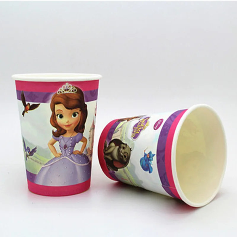 Диснеевские принцессы столовые приборы для вечеринки одноразовые декоративные