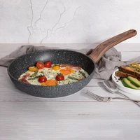 handle nonstick pan egg aesthetic stone cooking cake pan 11 inches baking kitchen food medical stone panelas cookware zz50jg