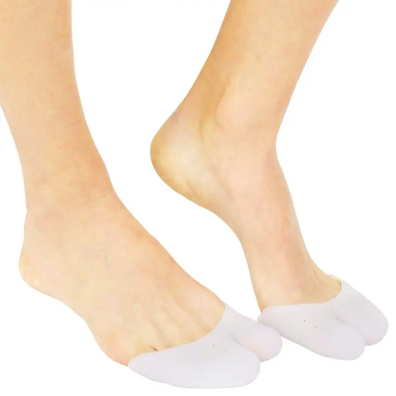 

Silicone Toe Cap Protector by (2 Pairs)Silicone Toe Cover and Sleeve Big Toe Protection Silicone Bandage for Ball of Foot, Metat