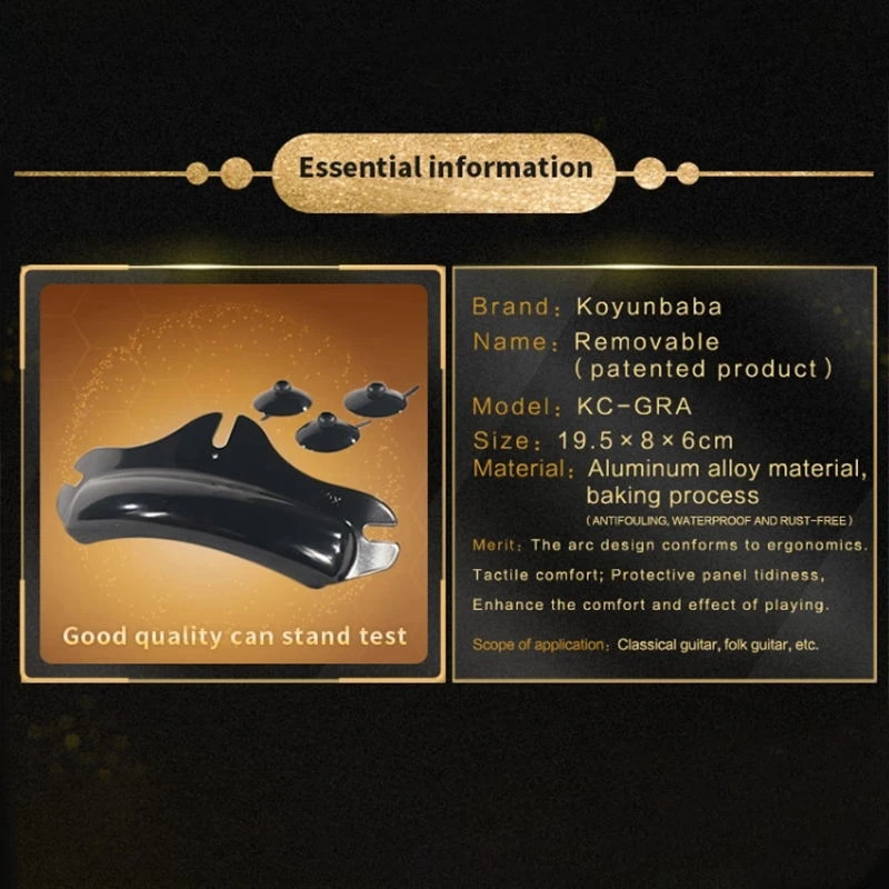 

Koyunbaba Ergonomics Movable Guitar Arm Guard Elbow Guard for Play Without Touching the Guitar Body