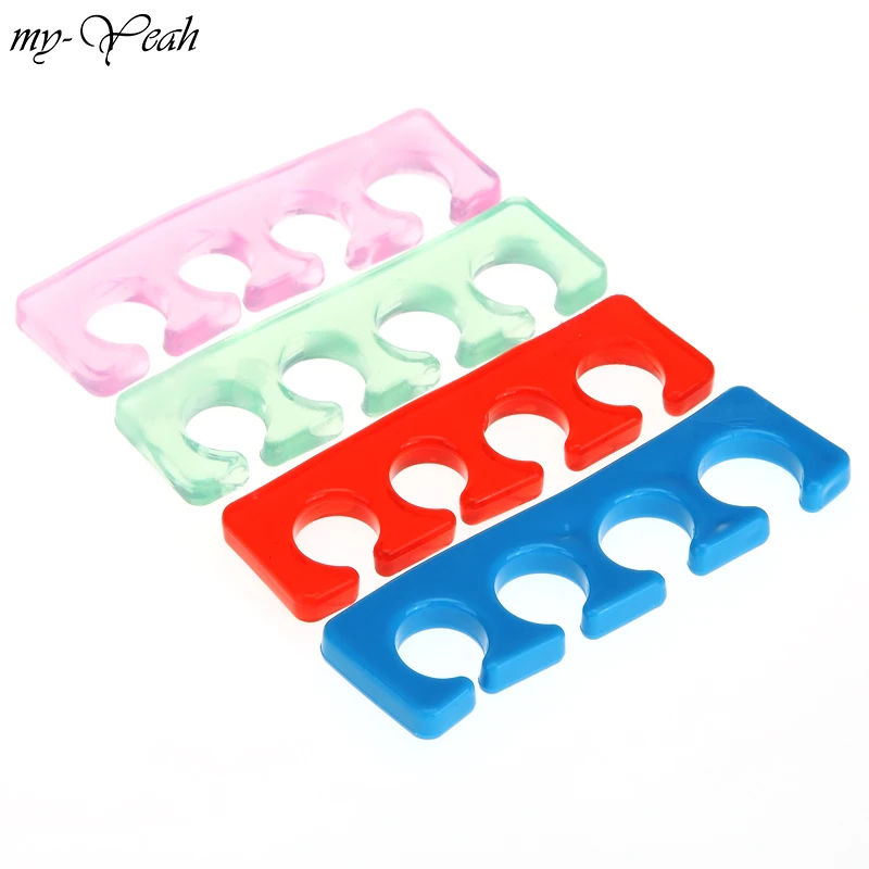 My-да 2 шт./компл. нейл-арта силиконовый ногтей сепараторы гибкий рециркуляции