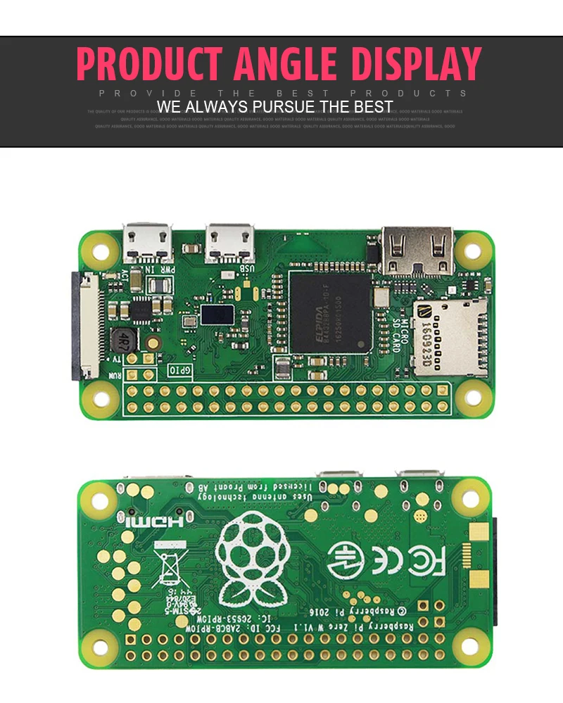Оригинальная Беспроводная bluetooth-плата Raspberry Pi Zero V 1,3 Zero W WH с процессором 1 ГГц, ОЗУ 512 Мб, Версия Raspberry Pi Zero 1,3