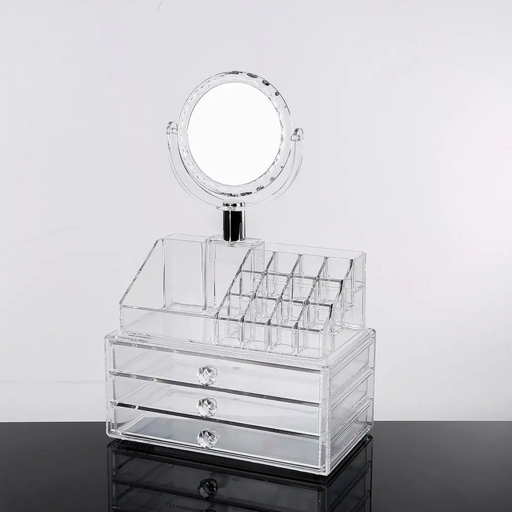 Акриловые ящики для хранения косметики прозрачный органайзер чехол Box Y 1017B