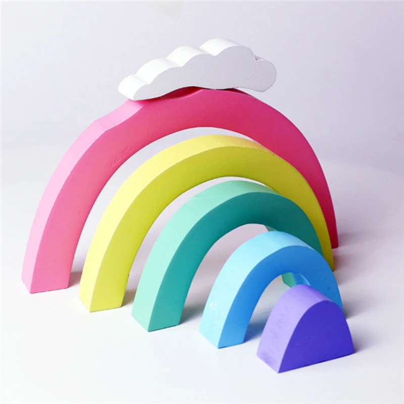 Настенное украшение строительный блок деревянная игрушка модель креативный