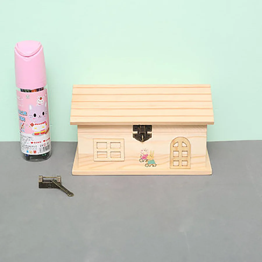 Деревянная копилка коробка для денег сохранения монет домашний депозит цифровая