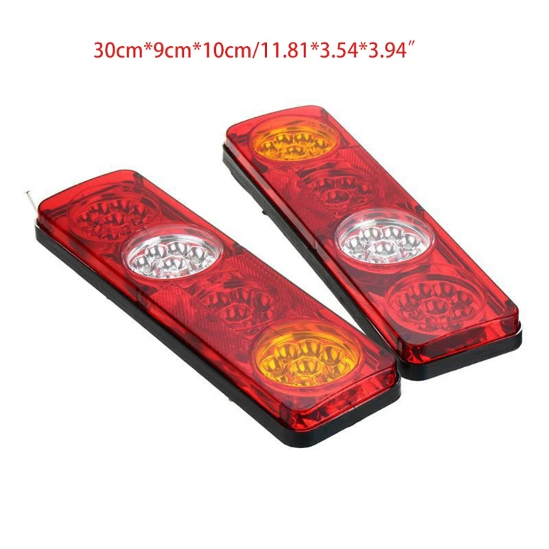 

1 Pair Waterproof Car Truck 12V 24V 36 LED Tail Light 3 Colors Indicator Rear Lamp for Truck Trailer Caravan Accessories