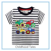 new childrens clothing knitted short sleeved t shirts for boys and girls round neck childrens tops
