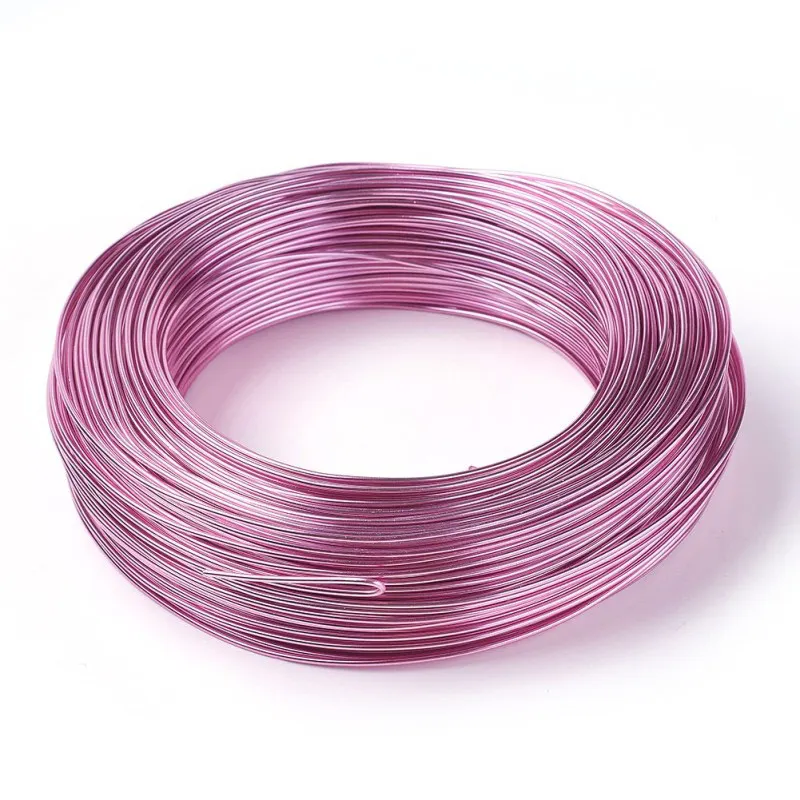 HotPink 500g 0,6/1,2/1,5/2,0/3,0 мм алюминиевая проволока DIY компоненты ювелирных изделий Аксессуары Поиск делая ожерелья Браслеты Ремесла поставок - Цвет: HotPink