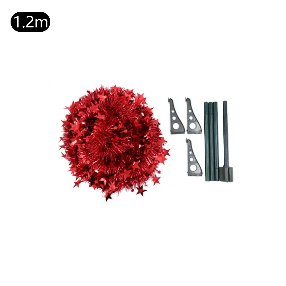 Green Pop Up Christmas Tinsel Tree With Stand Gorgeous Collapsible Artificial Christmas Tree For Christmas Decorations 1.2M 1.5M