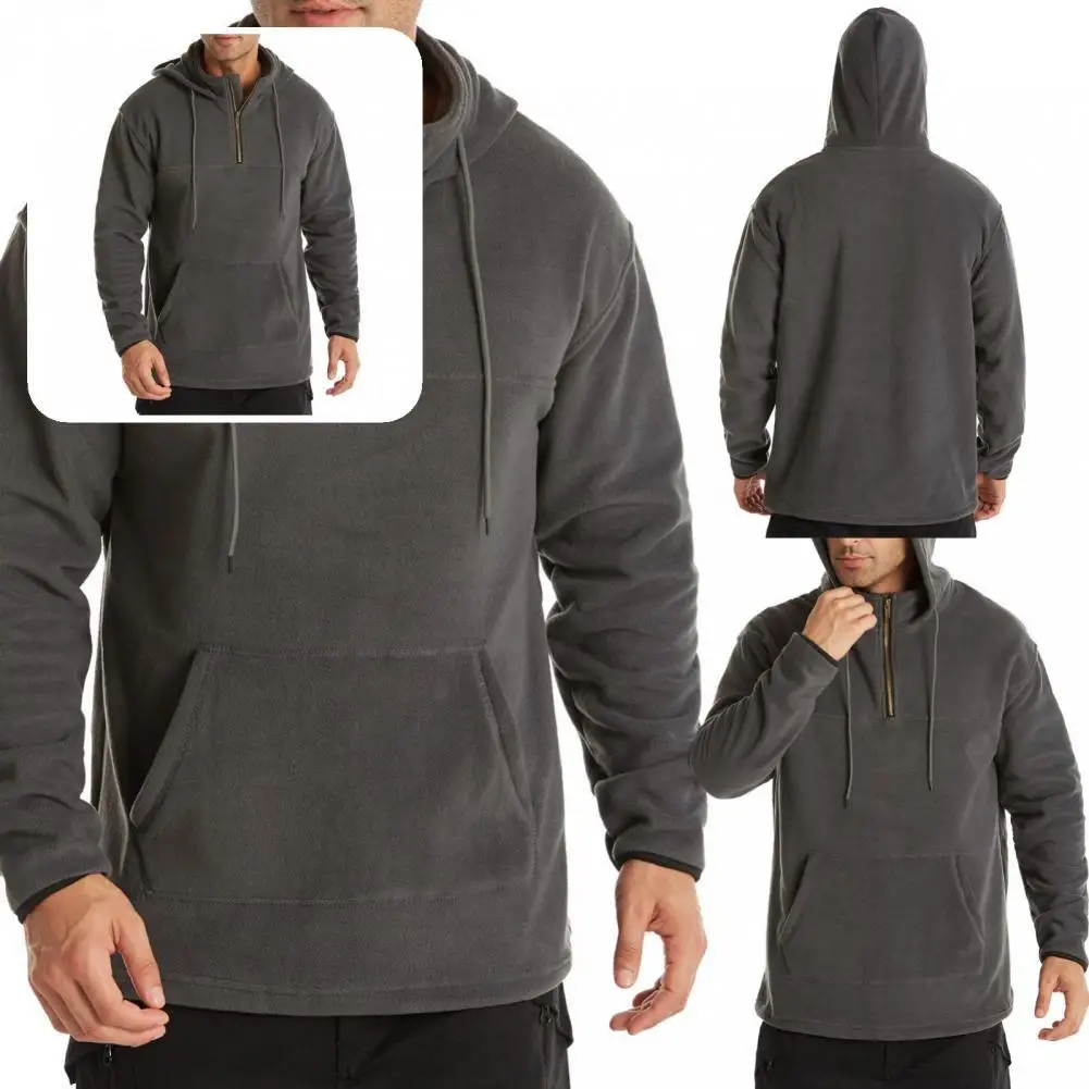 

Stylish Men Pullover Hooded Autumn Winter Thick Zipper Sweatshirt Sweatshirt Men Hoodie
