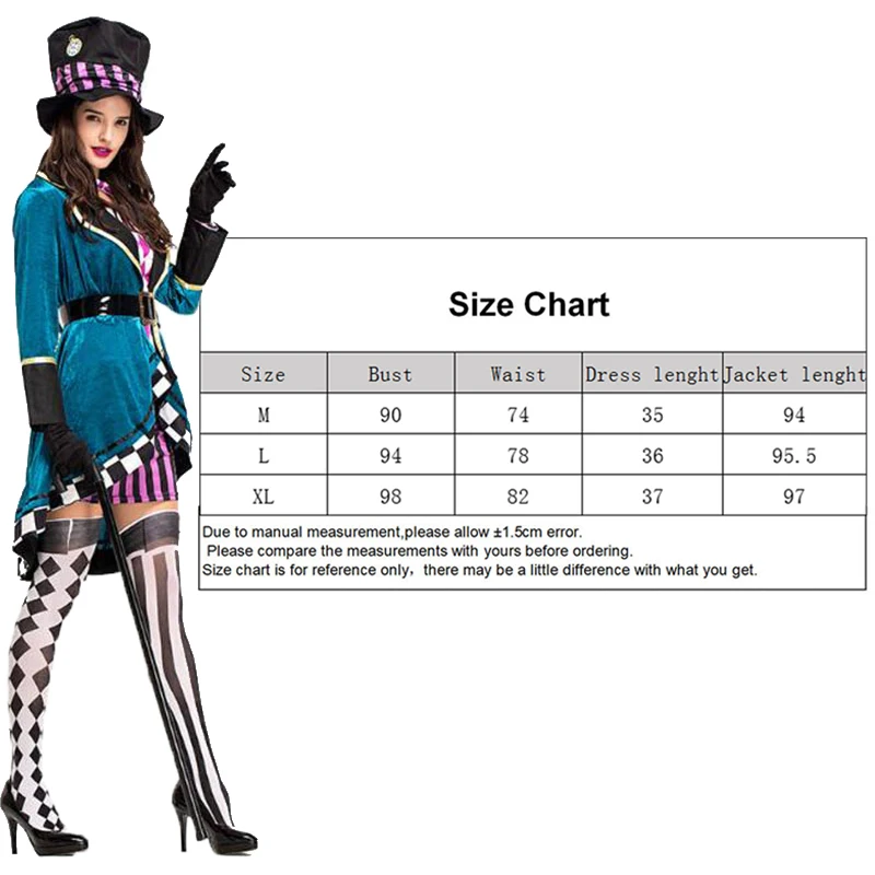 2021 Алиса в стране чудес клоун фантазия для взрослых женщин сексуальное волшебное