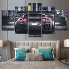 Большой автомобильный постер Nissan Skyline Gtr, 5 штук, фотообои для гостиной, современная живопись, принты для спальни, украшение для дома