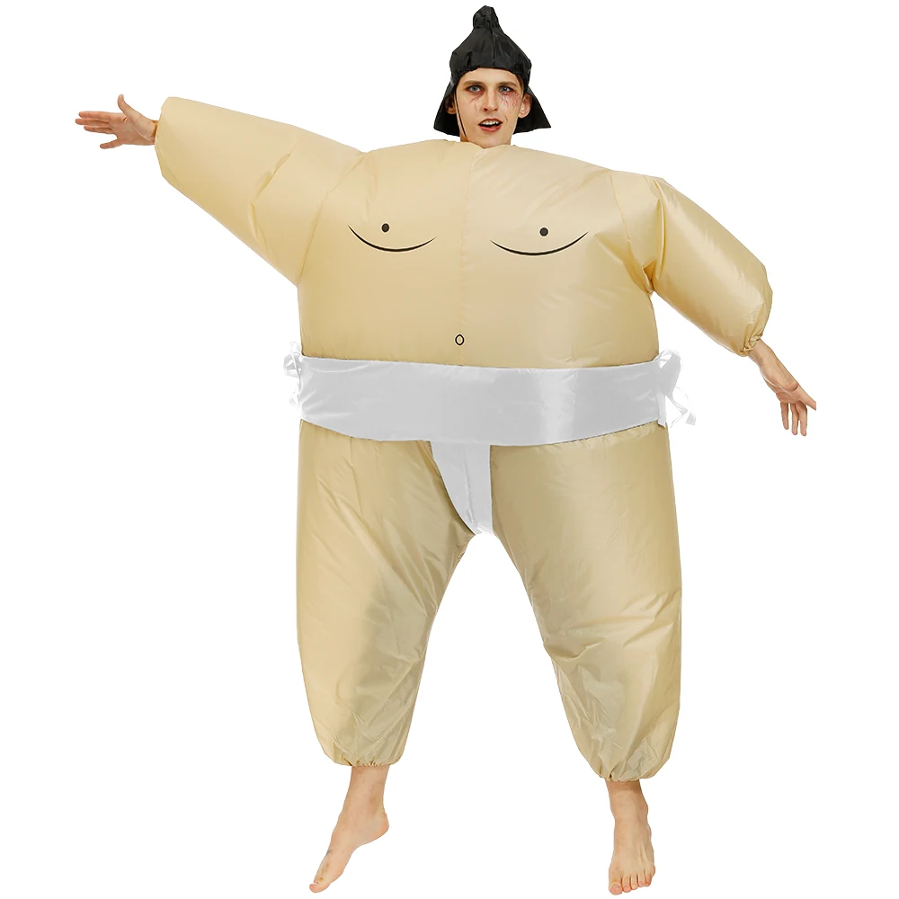 Adult Carnival Cosply Party Dress Sumo Inflatable Costume Halloween Costumes for Men Purim Japanese Jumpsuit Christmas | Тематическая