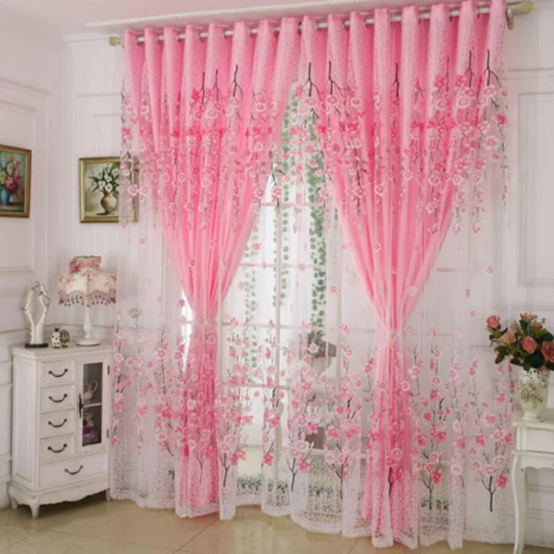 Тонкие зеленые занавески в пасторальном стиле s и экраны готовые для гостиной