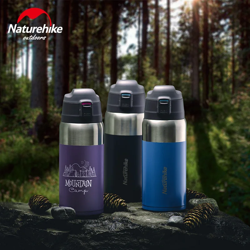 Двухслойная Вакуумная бутылка Naturehike из нержавеющей стали спортивные бутылки