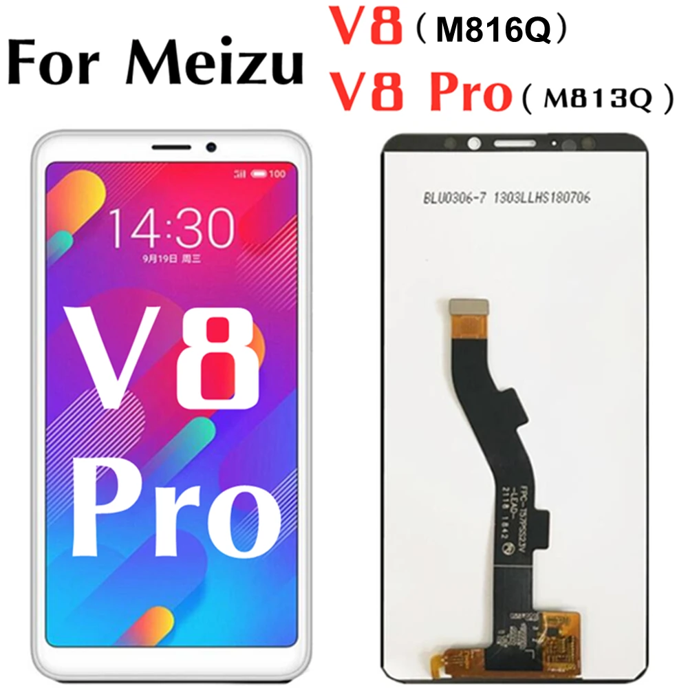 

5.7 inch For Meizu V8 M816Q LCD Display Touch Screen Digitizer Assembly For Meizu V8 Pro Global Version M813Q M813H LCD