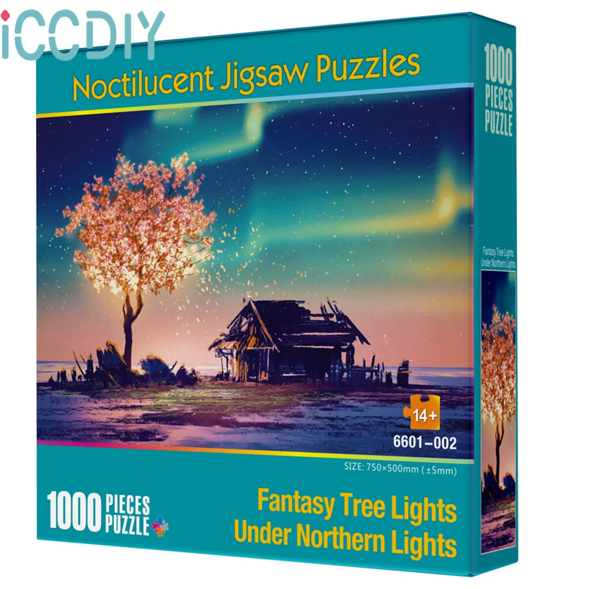 Головоломка из 1000 деревянных элементов улучшенная версия светящегося пазла