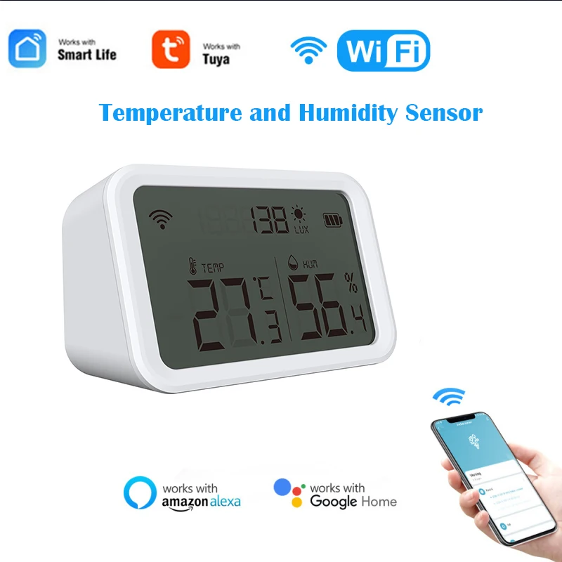 

Датчик температуры и влажности NEO Coolcam Tuya Smart Zigbee работает с приложением Tuya Smart Life Alexa Google Home