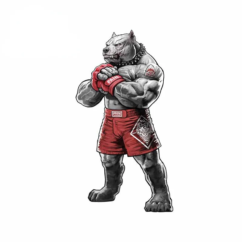 

Personality EARLFAMILY No Easy Rounds Pit Bull Car Sticker Vinyl Auto Animal JDM Assessoires KK13*7cm