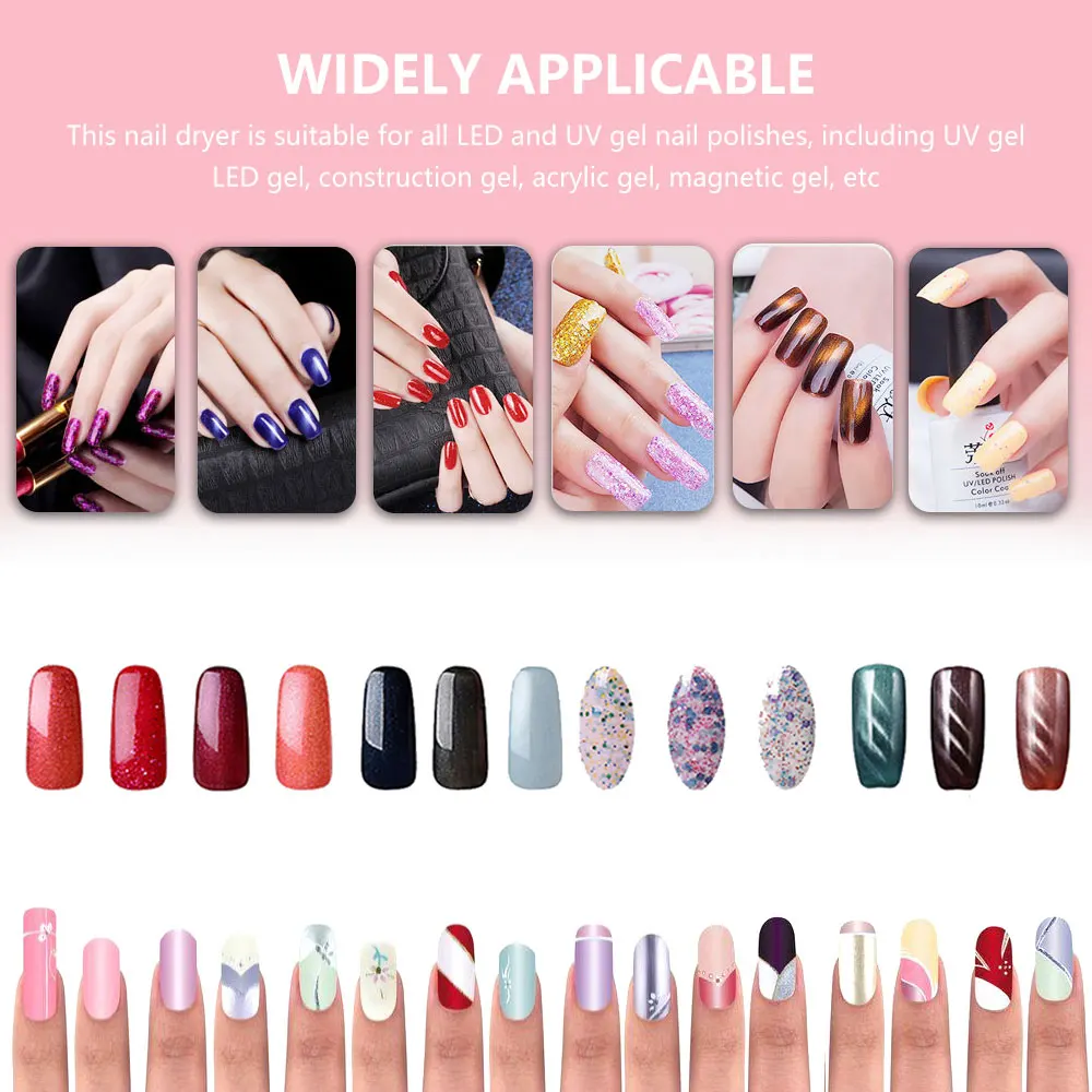 

Max 60W LED Lamp Nail Dryer 30s/60s/99s LEDs UV Ice Lamp For Drying Gel Polish Timer Auto Sensor Manicure Tools