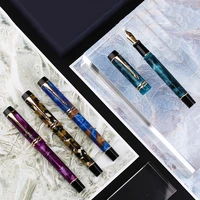 moonman m600s celluloid fountain pen effmbent nib with converter excellent fashion office writing ink gift pen for business