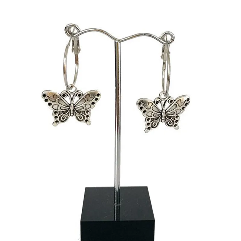 Серьги в стиле ретро с бабочками для женщин и девушек серьги золотого цвета