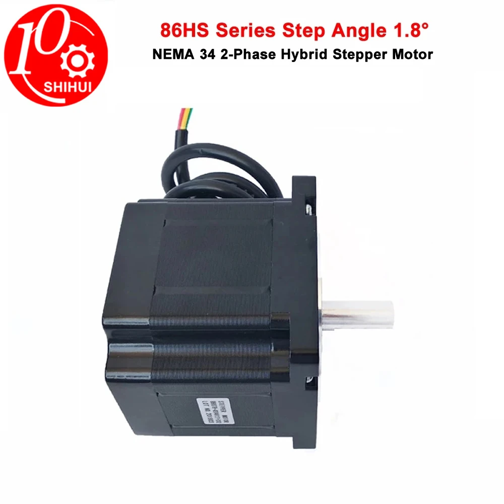 

Гибридный шаговый двигатель NEMA34 серии 86HS, 2 Ph, 1,8 °, длина 100/118/156 мм, катушка из чистой меди машина, 3D-принтер с ЧПУ, лазерная маркировка
