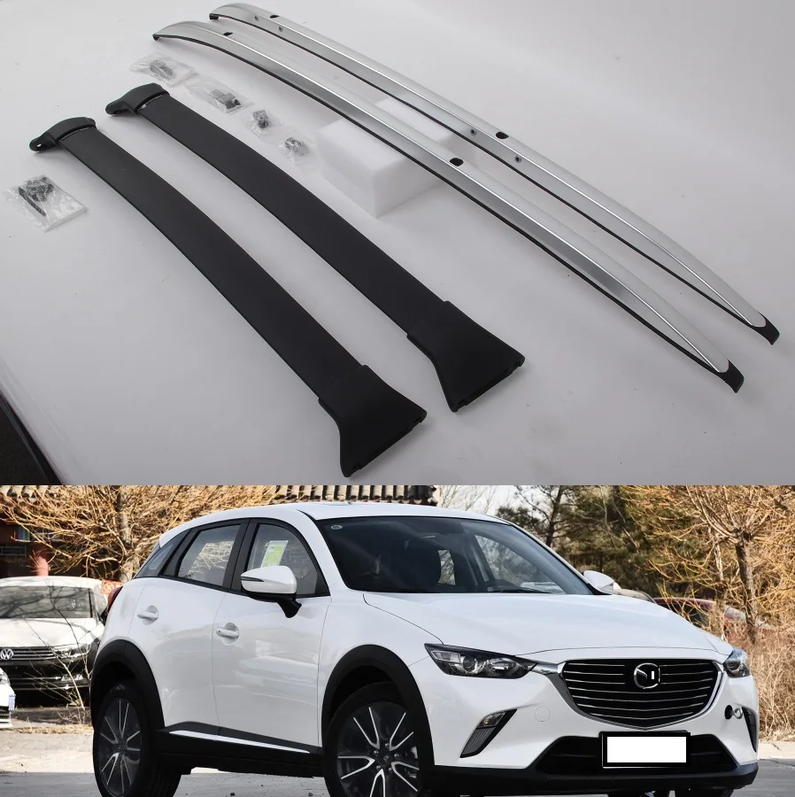 Алюминиевая стойка для багажа и крыши 4 шт. подходит Mazda CX-3 CX3 2016 2017 2018 2019 2020 |